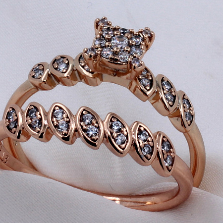 Кольцо ( 2 кольца ) Xuping (18kr09600-ZZ0896)