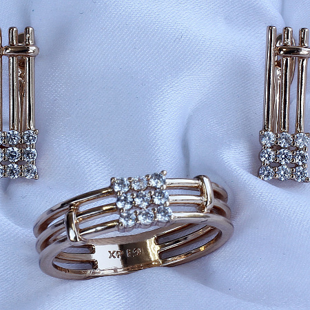 Комплект (серьги-кольцо ) Xuping (18ks08800-ZZ1288)