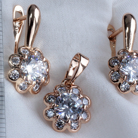 Комплект (серьги-подвеска ) Xuping (18ks07800-ZZ1278)