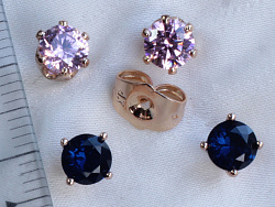 Пуссеты  2 пары Xuping (18e06703-ZZ1567)