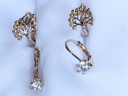 Серьги 2 пары  (18e01900-ZZ3719)