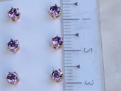 Пуссеты  3 пары Xuping (18e08218-ZZ1582)