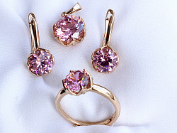 Комплект (серьги-кольцо-подвеска  ) Xuping (18ks09115-ZZ1291)