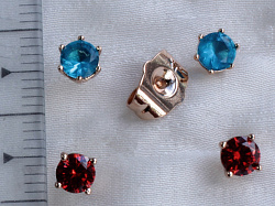 Пуссеты  2 пары Xuping (18e06804-ZZ1568)