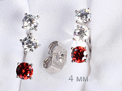 Пуссеты  3 пары  Xuping (ffke02315-ZZ8823)