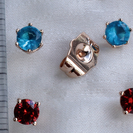 Пуссеты  2 пары Xuping (18e06804-ZZ1568)