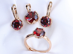 Комплект (серьги-кольцо-подвеска  ) Xuping (18ks09115-ZZ1291-1)