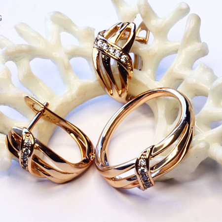 Комплект (серьги -кольцо) Xuping (18ks04000-ZZ1040)