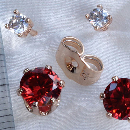 Пуссеты  2 пары Xuping (18e07309-ZZ1573)