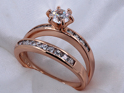 Кольцо  ( 2 кольца ) Xuping (18kr02000-ZZ1020)