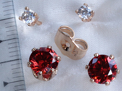 Пуссеты  2 пары Xuping (18e07309-ZZ1573)