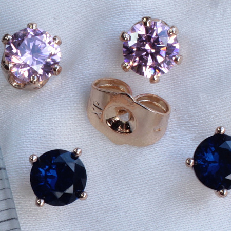 Пуссеты  2 пары Xuping (18e06703-ZZ1567)