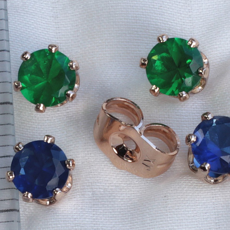 Пуссеты  2 пары Xuping (18e06501-ZZ1565)